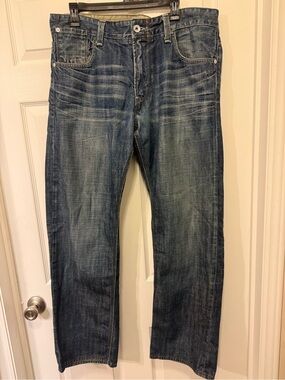 Levi's Men's Faded Blue Slim Straight Jeans